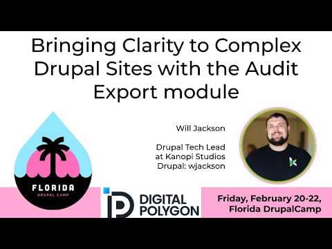 Bringing Clarity to Complex Drupal Sites with the Audit Export module