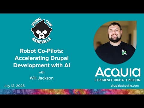Robot Co-Pilots: Accelerating Drupal Development with AI