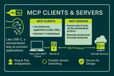Infographic for MCP Clients and Servers